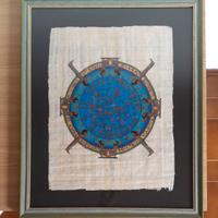 Quadro con pergamena di mitologia egizia 57x47