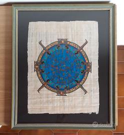 Quadro con pergamena di mitologia egizia 57x47