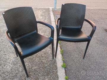🌬️🌬️ Boheme sedia da giardino con braccioli impi