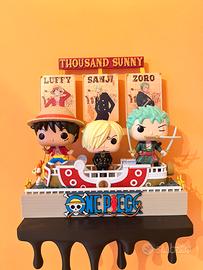 Espositore funko one piece uova di pasqua kinder