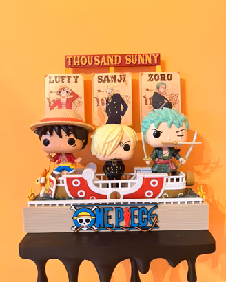 Espositore funko one piece uova di pasqua kinder