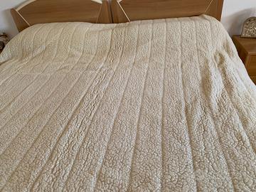 Coperta in lana merinos double face nuovissima !