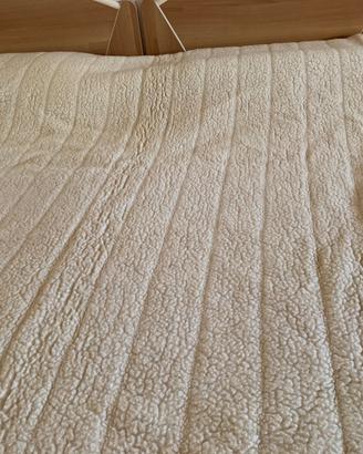 Coperta in lana merinos double face nuovissima !