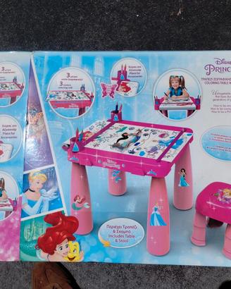 Tavolino Princess Disney con sgabello
