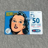 Scheda ricarica TIM 50.000 lire Dale Arden bianca