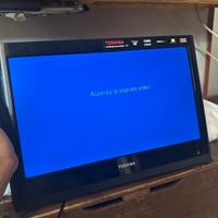 Televisione toshiba con braccio