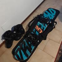 Snowboard Drake 155 + attacchi Drake KING + borsa