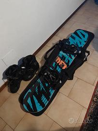 Snowboard Drake 155 + attacchi Drake KING + borsa