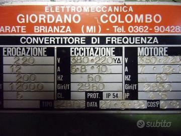 inverter/convertitore trifase volt 380