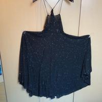 Vestito sera nero con paillettes