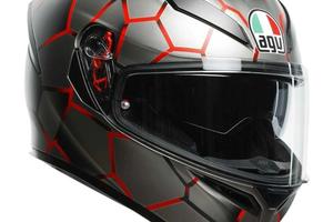 Casco integrale fibra moto Agv K5 s VULCANUM rosso