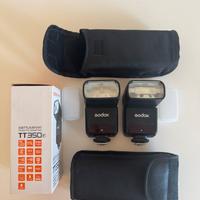 N.2 Godox TT350f per fuji x - TTL, 2.4g - GN36 - H