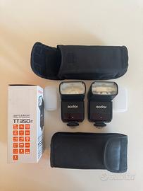N.2 Godox TT350f per fuji x - TTL, 2.4g - GN36 - H