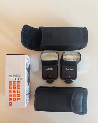 N.2 Godox TT350f per fuji x - TTL, 2.4g - GN36 - H