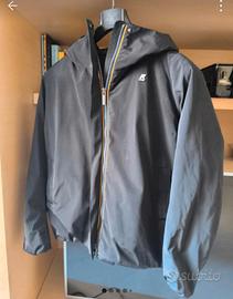 Giacca impermeabile K-Way con cappuccio 