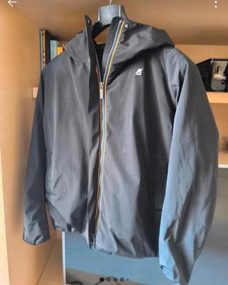 Giacca impermeabile K-Way con cappuccio 