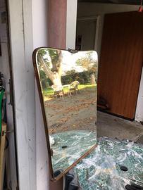 Specchiera con supporto in legno