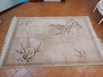 tappeto orientale lana e seta 250x170
