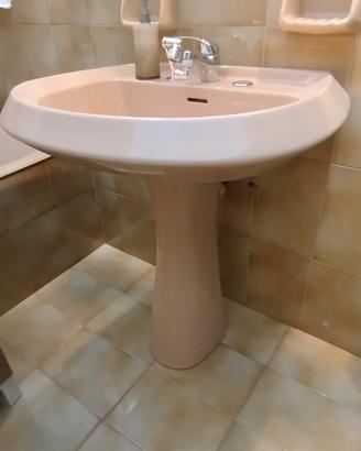 lavabo e specchiera champagne 