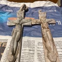 Cricifissi in pietra saponaria h 10 cm circa