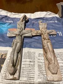 Cricifissi in pietra saponaria h 10 cm circa