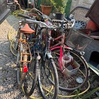 Lotto biciclette da sistemare