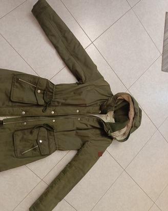 parka Hollister verde militare 
