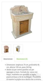 Acquaio lavatoio da giardino