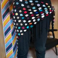 Pareo Copricostume all'uncinetto Colorato elegante