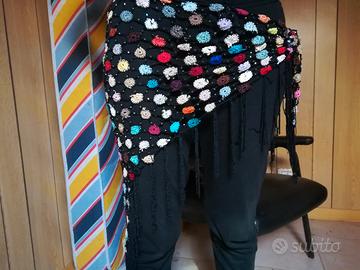 Pareo Copricostume all'uncinetto Colorato elegante