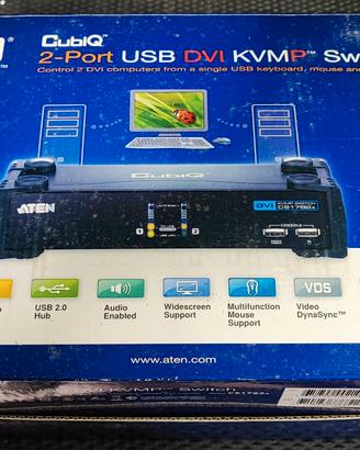 Switch per 2 PC USB e DVI