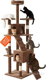 XXL 170cm con Doppia Cuccia per Gatti Adulti, Albe