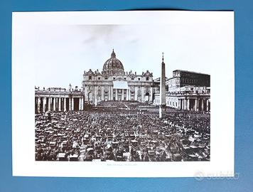 Fotografia stampa Roma San Pietro 1869