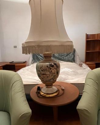 Lampada Vintage Ceramica Dipinta a Mano