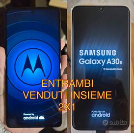 Samsung galaxy A30s + motorola edge 20