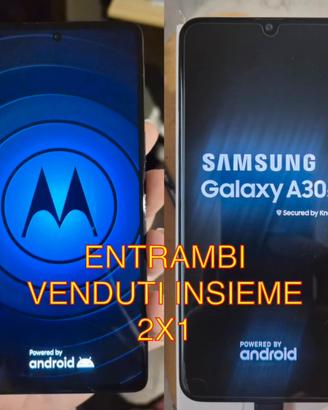 Samsung galaxy A30s + motorola edge 20