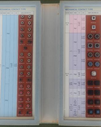 Campionario ALPS TACT SWITCHES Sample Board Vintag