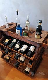 Cantinetta portabottiglie vino 36 posti in legno