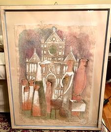 Quadro di Adorno Bonciani su carta di riso