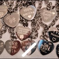 bracciale con cuore dedica