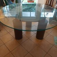 Tavolo rotondo in vetro - design moderno
