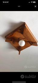Plafoniere artigianali in legno