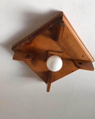 Plafoniere artigianali in legno