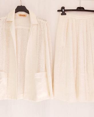 Completo vintage blazer e longuette