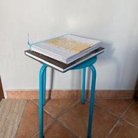 Sgabello Ikea Marius metallo fuori serie turchese