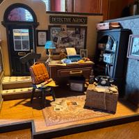 Ferma libro detective per libreria, modellismo