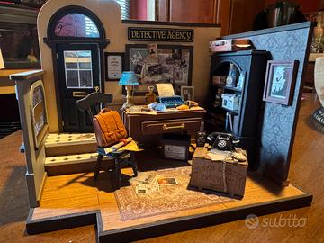 Ferma libro detective per libreria, modellismo