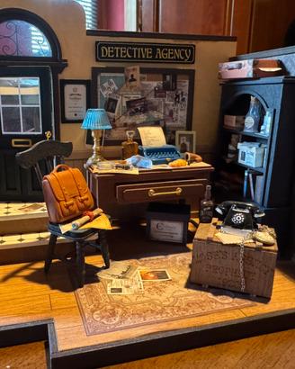 Ferma libro detective per libreria, modellismo