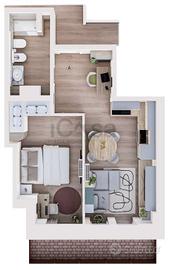 Appartamento di 53 m² con 2 locali a Roma