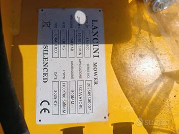 Trincia per escavatore